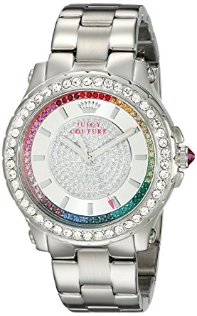 Juicy Couture Women's 1901237 Pedigree Analog Display Quartz Silver-Tone Watch