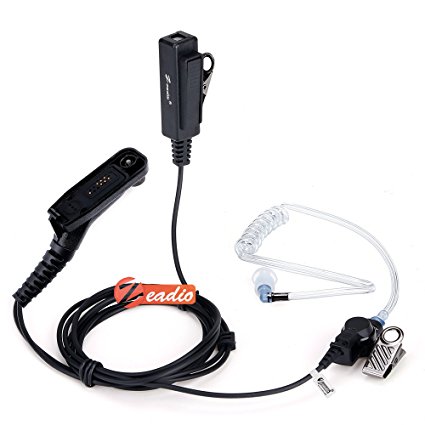 Zeadio ZP-AR134 Surveillance Acoustic Tube Earpiece Headset for Multipin Motorola Walkie Talkie Radio XPR6100 XiR P8200 DP3400 APX1000 DGP4150 MTP850S DGP6150 DP4400 XPR6500 XiR P8620 XPR7380 Etc.
