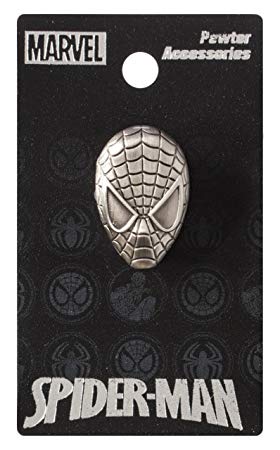 Marvel Spider-Man Head Pewter Lapel Pin