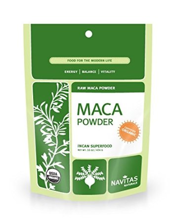Navitas Naturals Organic Raw Maca Powder,  1 Pound  Pouches