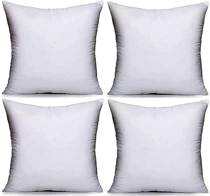C Stores -18” x 18” Cushion Inner Pads Square Insert Fillers- Pack of 4 (45 x 45 cm) Anti-Allergy