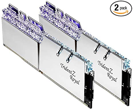 G.Skill Trident Z Royal Series 16GB (2 x 8GB) 288-Pin RGB DDR4 SDRAM DDR4 3000 (PC4 24000) Desktop Memory Model F4-3000C16D-16GTRS