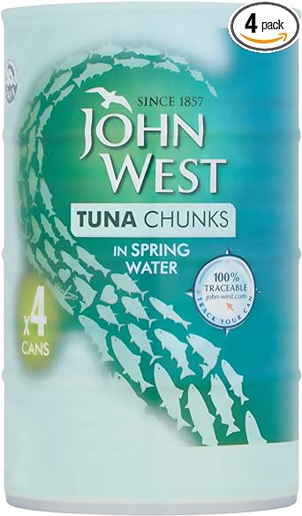 John West Tuna Chunks in spring water 4 X 145 g. Naturally high in protein