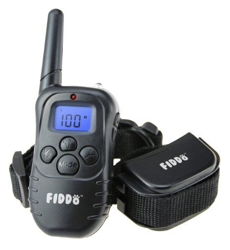 Fiddo Electric Dog Collar 330 Yards Remote Dog Training E-collar with BeepVibrationShock Electric