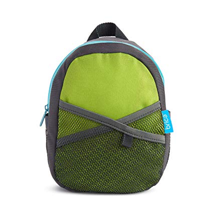 Munchkin BRICA By-My-Side Safety Harness Backpack, Green/Grey