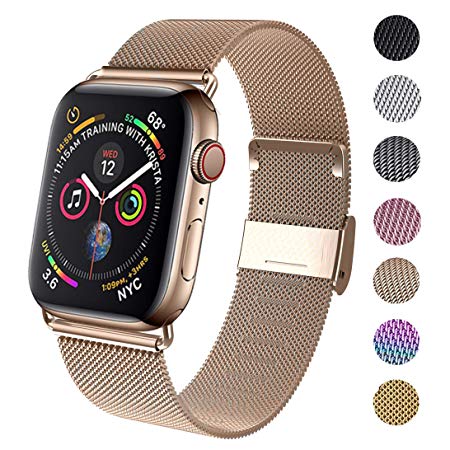 GBPOOT Compatible for Apple Watch Band 38mm 40mm 42mm 44mm, Wristband Loop Replacement Band for Iwatch Series 5,Series 4,Series 3,Series 2,Series 1