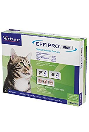 Virbac Effipro PLUS Topical Solution For Cats, 3 Month Supply