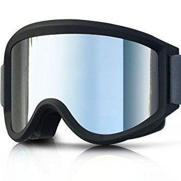 Zionor Lagopus Snowmobile Snowboard Skate Ski Goggles with Detachable Lens