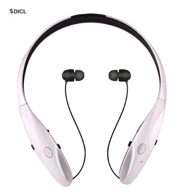 Bluetooth,Headsets,HBS-950 Premium Music Sports Headphones, Wireless Bluetooth Hands-free Headsets/earphones/earbuds, for Iphone/Samsung/Sony/Ipad and other Bluetooth Device (SILVER)