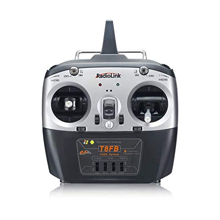 Radiolink T8FB 8CH RC Transmitter and Receiver R8EF 2.4GHz Radio Controller SBUS/PPM/PWM for Racing Drone/Fixed Wing and More (Mode 2)