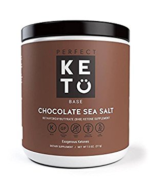 Perfect Keto Base, Exogenous Ketone Supplement, Chocolate Sea Salt Flavor (211gr)