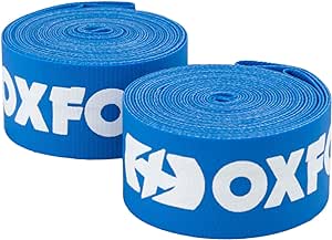 Oxford Products Nylon Bicycle Wheel Rim Tape. Suitable for high pressure. 700c / 29er x 18mm wide,Blue
