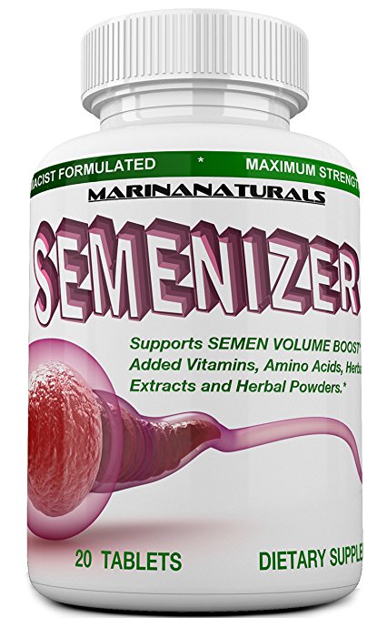 SEMENIZER 1390 MG- Loaded Semen Volumizer. Climax Enhancer for Male and Female. Cum Volume Enhancement. Helps Increase Sperm Volume Vigorously to Achieve Heightened Arousals.