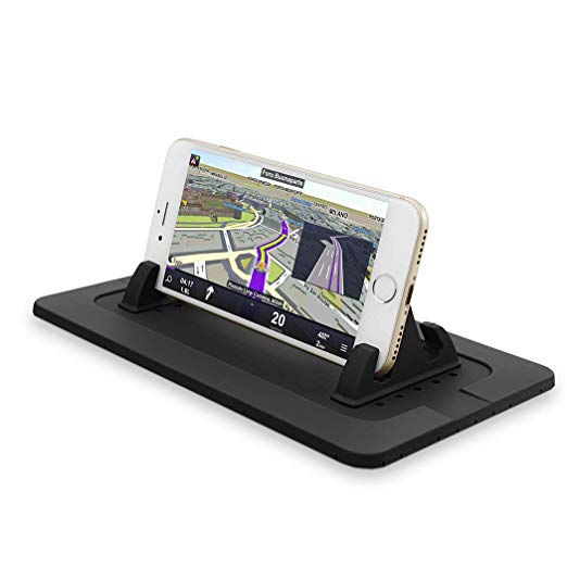 Besiva Car Phone Holder, Car Phone Mount Silicone Phone Car Dashboard Car Pad Mat for Various Dashboards, Anti-Slip Desk Phone Stand Compatible with iPhone, Samsung, cdx4