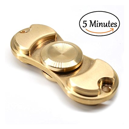 Top Quality Brass Fidget Hand Spinner With 100% Brass For EDC, ADHD, Boredom, Anxiety / Guarantee To Spin 5 Minutes Plus / Silent And Discrete (spinner brass wheel)