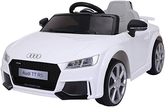 Aosom 6V Audi TT RS Kids Electric Sports Car Ride On Toy One Seat with Remote Control - White