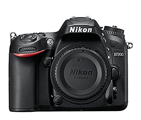 Nikon D7200 24.2 MP DX-format Digital SLR Camera Body Only with Wi-Fi and NFC (Black) (Certified Refurbished)