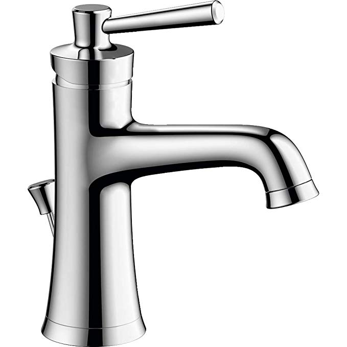 Hansgrohe Joleena Transitional 1-Handle 1-Hole 8-inch Tall Sink Drain Assembly Set in Chrome, 04771000 Bathroom Faucet, 7.75
