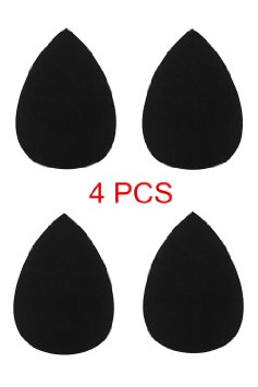 JPNK 4 Pieces Teardrop Shape Latex Free Makeup Blender Sponges Black
