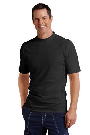 Coolibar UPF 50  Men's Short-Sleeve Swim Shirt - Sun Protective