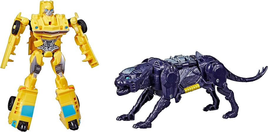 Transformers: Rise of The Beasts Movie, Beast Alliance, Beast Combiners 2-Pack Bumblebee & Snarlsaber Toys, Ages 6 and Up, 5-inch