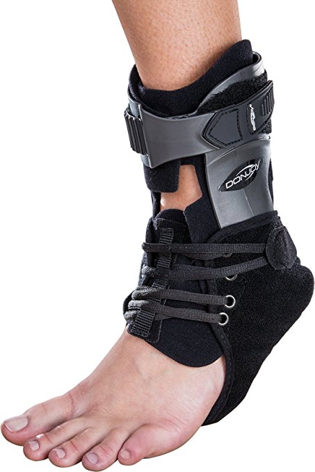 DonJoy Velocity ES (Extra Support) Ankle Brace: Standard Calf, Left Foot, Medium