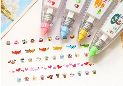 Eff-cientt® 4pcs Korea Cute Novelty Sticker Machines & Stickers