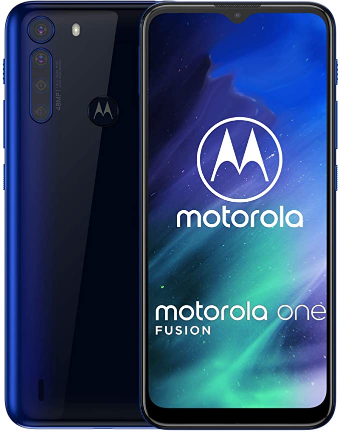 Motorola One Fusion | Unlocked | GSM only | 4/64GB | 48MP | 2020 | Deep Sapphire