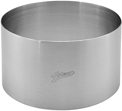 Ateco Round Cake Ring and Dessert Mold, 5.5 x 3-Inches High