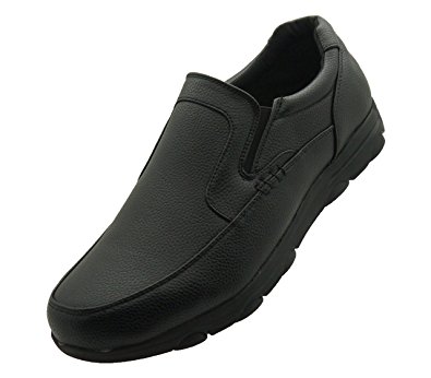 Faranzi Style F41245 Men's Professional Nonslip Comfort Black Work Shoe