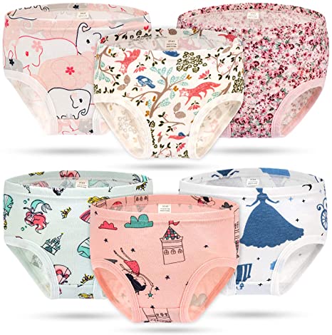 Momcozy Girls Underwear Soft Cotton Panties Little Girls'Briefs Toddler Undies