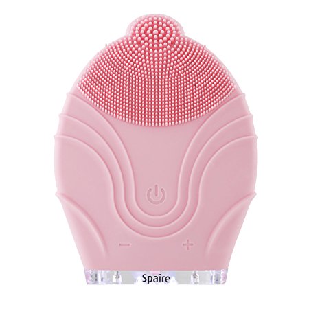 Spaire Face Brush Sonic 2 Modes Waterproof Electric and Rechargeable Facial Cleansing Brush for Face Skin Care, Face Scrub, Reduce Acne