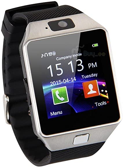 Style Asia Bluetooth Smart Watch for Android and iOS, Silver, Wrist Fit (GM8588-Silver)