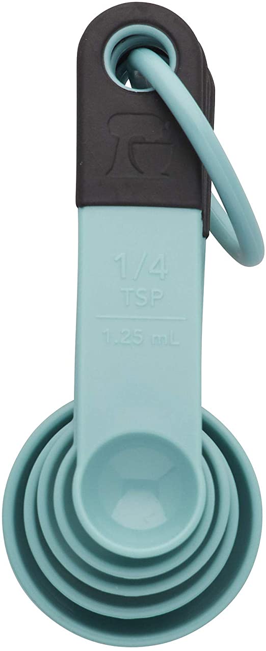 KitchenAid KE057OHAQA Classic Measuring Spoons Set of 5 Aqua Sky