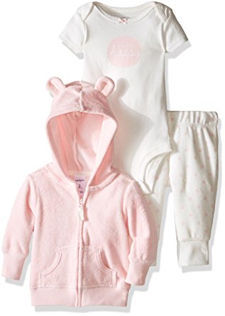 Carter's Unisex Baby 3 Piece Terry Cardigan Set (Baby)