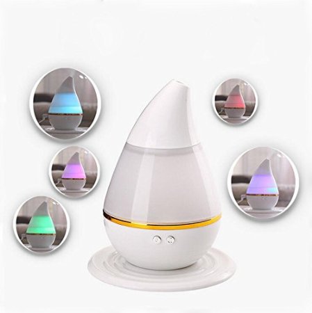 WNOSH 200mL Aromatherapy Essential Oil Purifier Diffuser Air Humidifier with 7 Changing Colorful LED Lights Lamp for Home Office Yoga Spa Baby Bedroom