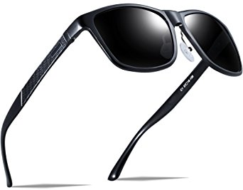 ATTCL® Men's Retro Wayfarer Metal Frame Driving Polarized Sunglasses Mens Womens