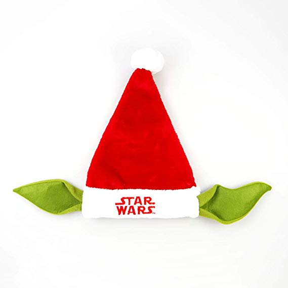 Lucas Film Yoda Christmas Santa Hat, 16", Multi-Color