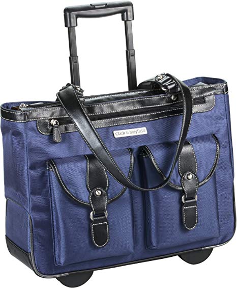 Marquam Rolling Laptop Tote 18.4" (Navy Blue)