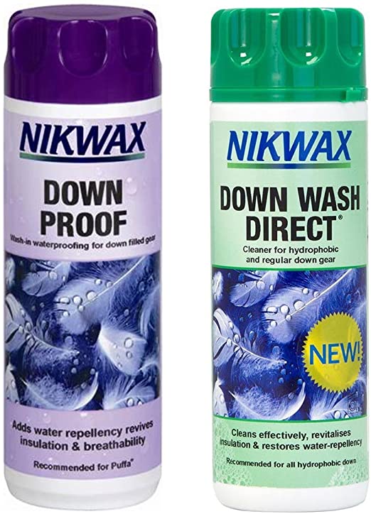 NIKWAX DOWN PROOF EASY USE WASH IN WATERPROOFING FOR DOWN FILLED GEAR PACK OF 2 by Nikwax