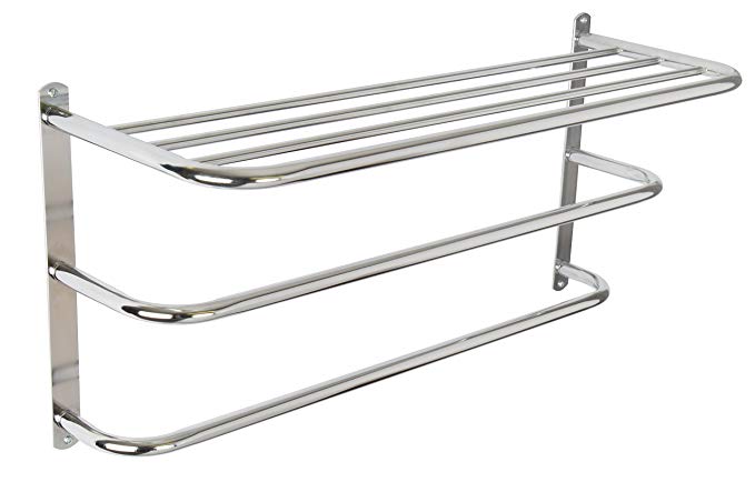 Croydex Chrome Plated Mild Steel Wall Mounted Towel Rack and Additional Rails