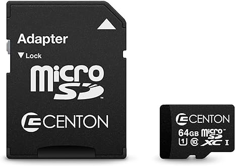 Centon Electronics Micro SD Card, Ultimate Memory Card for Phones, Tablets, Cameras, and More, 64GB