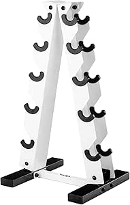 YES4ALL Dumbbell Rack Stand Only, 5 Tier A Frame Weight Rack for Dumbbells