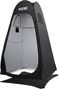 G4Free Pop Up Privacy Shower Tent Portable Outdoor Changing Dressing Room Camping Toilet Sun Shelter 6.9 FT for Beach Hiking with Carry Bag