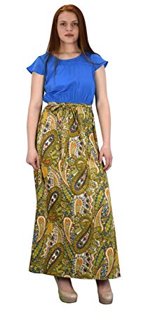 Peach Couture Paisley Boho Cap Sleeves Summer Maxi Evening Beach Cocktail Dress