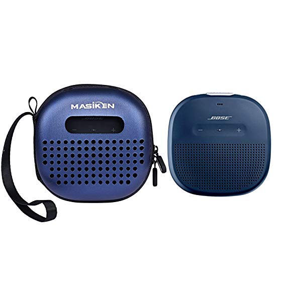 Case Cover For Bose SoundLink Micro - MASiKEN Carry Case Storage Bag For Bose SoundLink Micro Bluetooth Speaker (Blue)