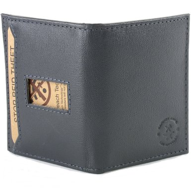 Hammer Anvil RFID Blocking Men's Leather Minimalist Cash Strap Money Clip Wallet