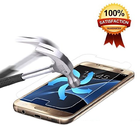 Tuker Galaxy S7 Ultra Tempered Glass Anti-Scratch Shield Max Clarity Touch Accuracy Screen Protector (s7)