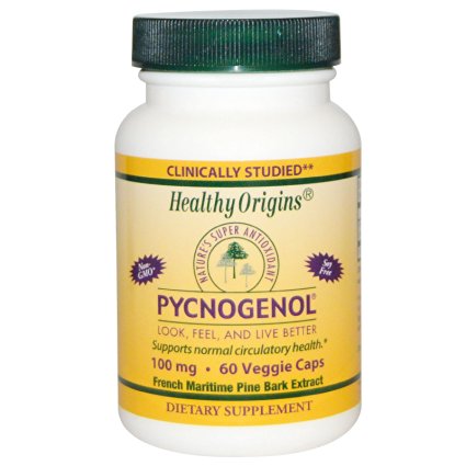 Pycnogenol Vegeterian Capsules, 100 mg, 60 Count