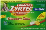 Childrens Zyrtec Dissolve Tabs Citrus 24 Count